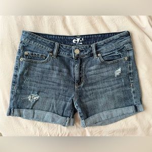 Garage Distressed Denim Shorts